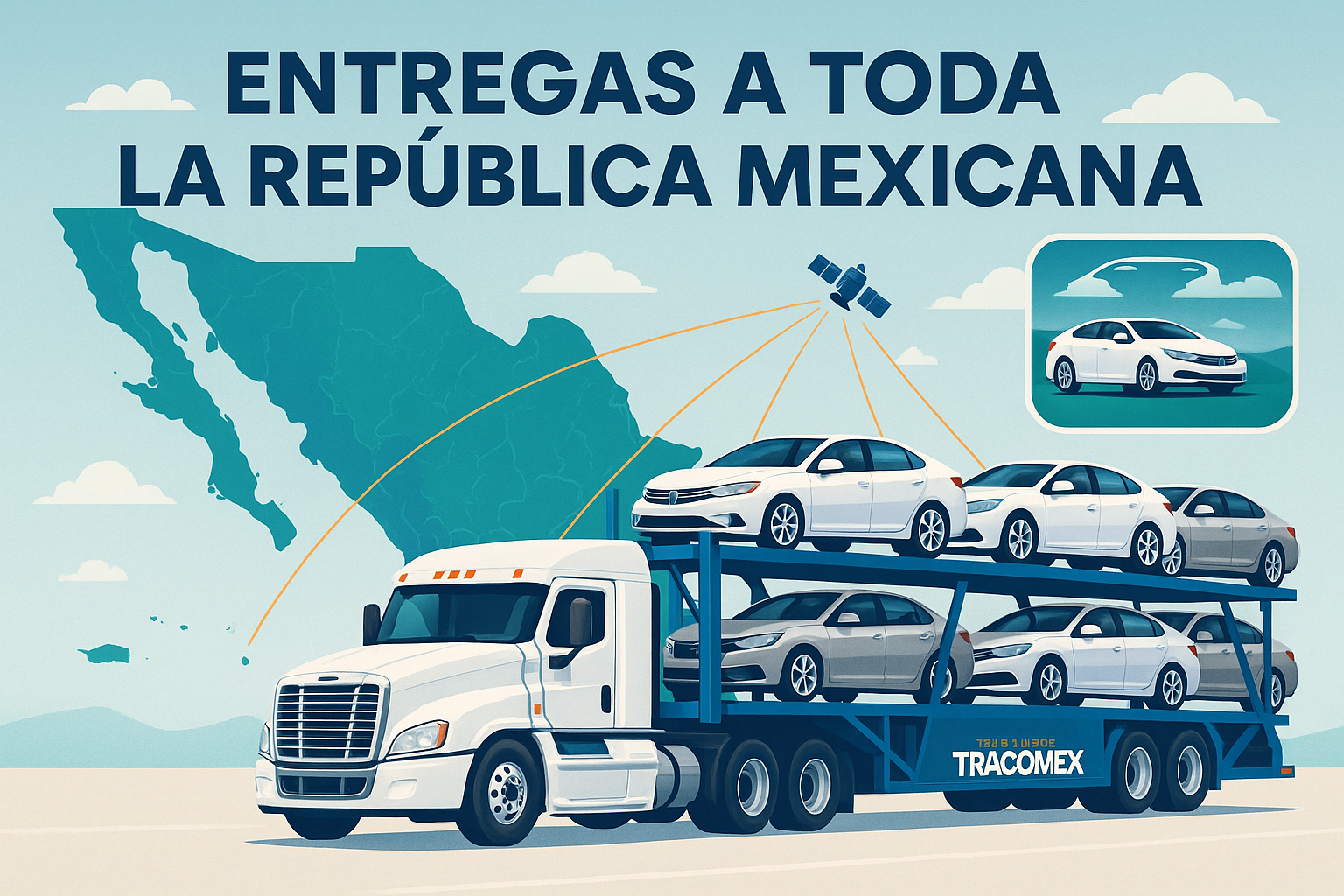 Mapa de cobertura nacional TRACOMEX