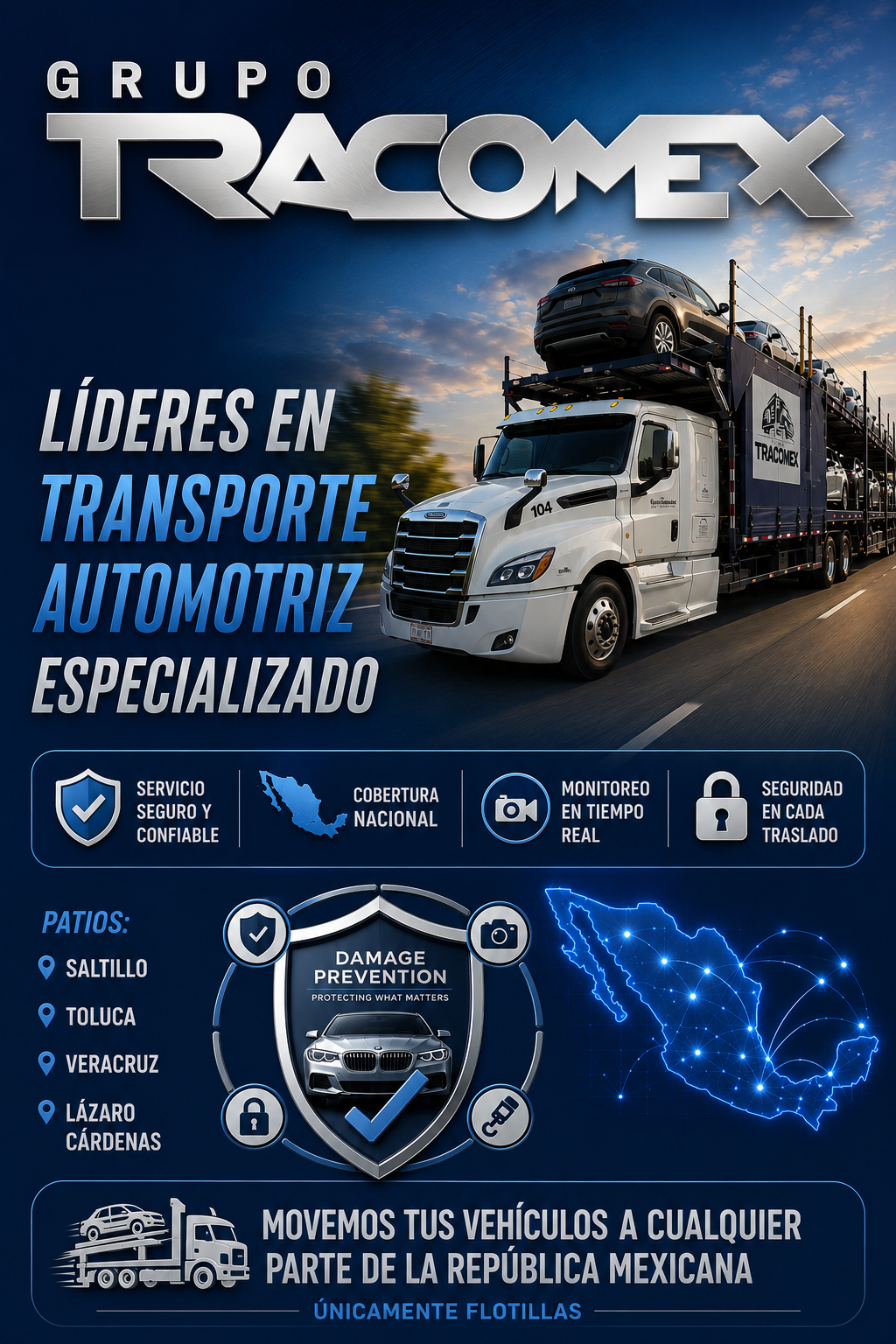 Grupo TRACOMEX - Líderes en Transporte Automotriz Especializado